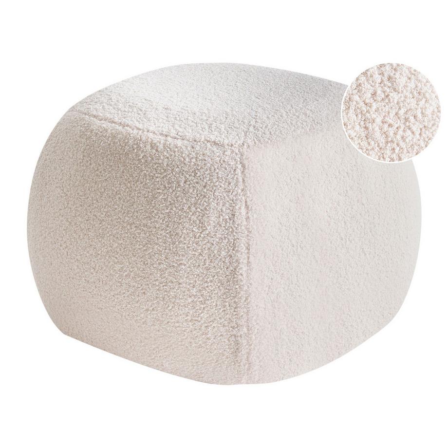 Pouf en Bouclé  BARRON