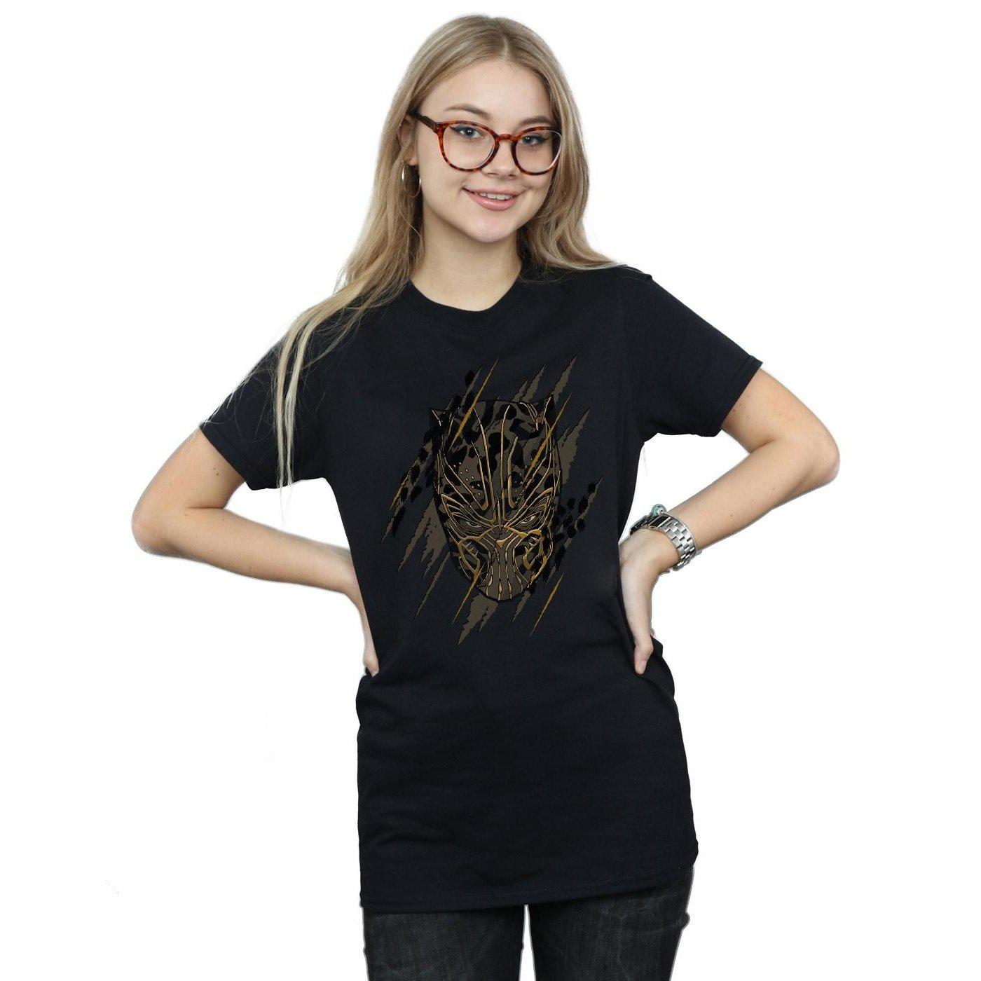 MARVEL  Black Panther Gold Head TShirt 