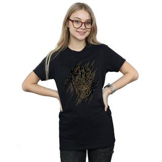 MARVEL  Black Panther Gold Head TShirt 