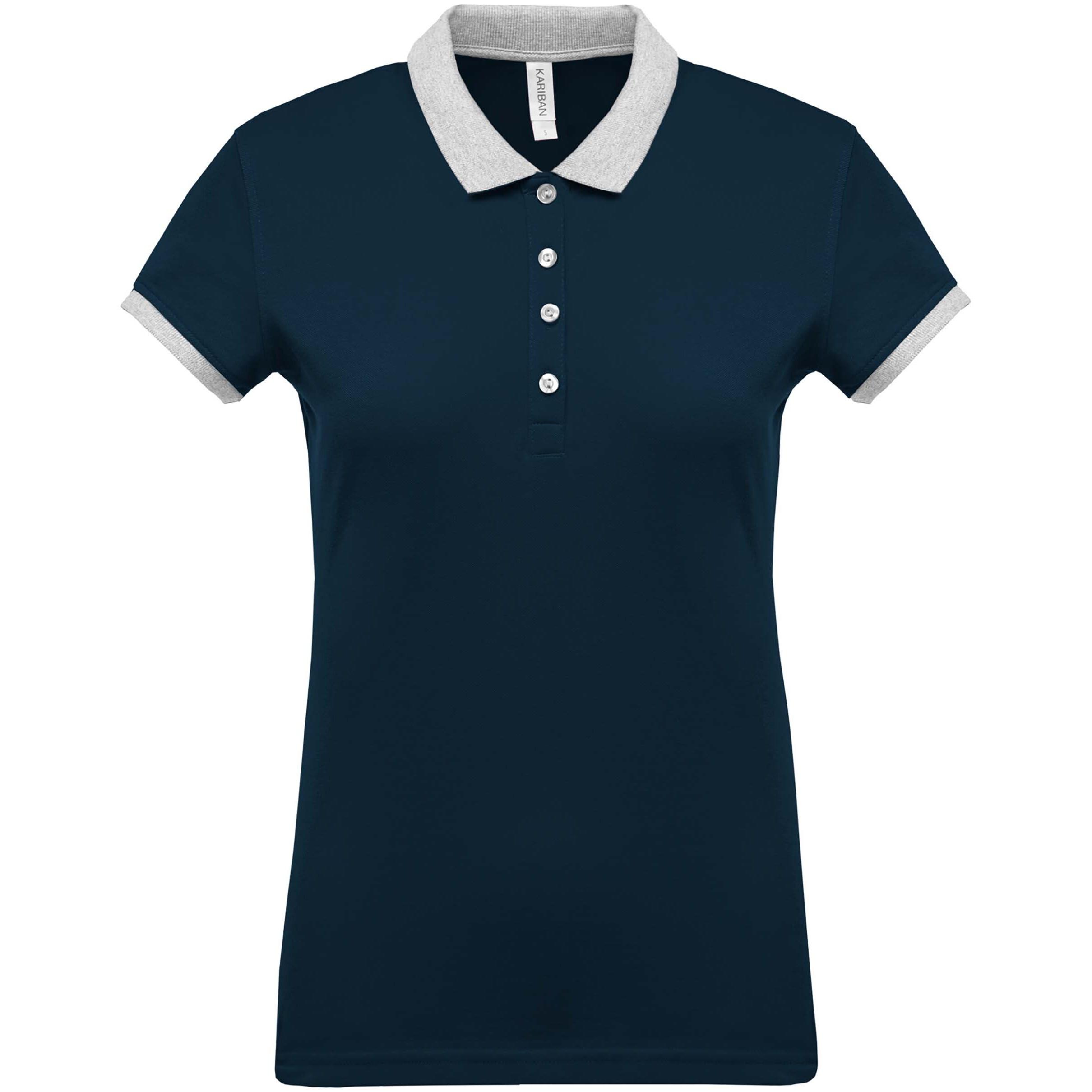 Kariban  poloshirt für daen élange bicolore 