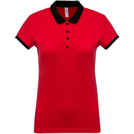 Kariban  poloshirt für daen élange bicolore 