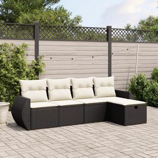 VidaXL set divano da giardino Polirattan  