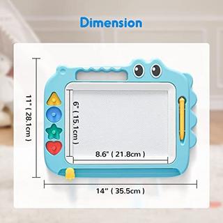 Activity-board  Jouet pour enfants, planche à dessin magnétique pour l'apprentissage précoce, tableau de peinture effaçable coloré, bloc de dessin avec quatre tampons 