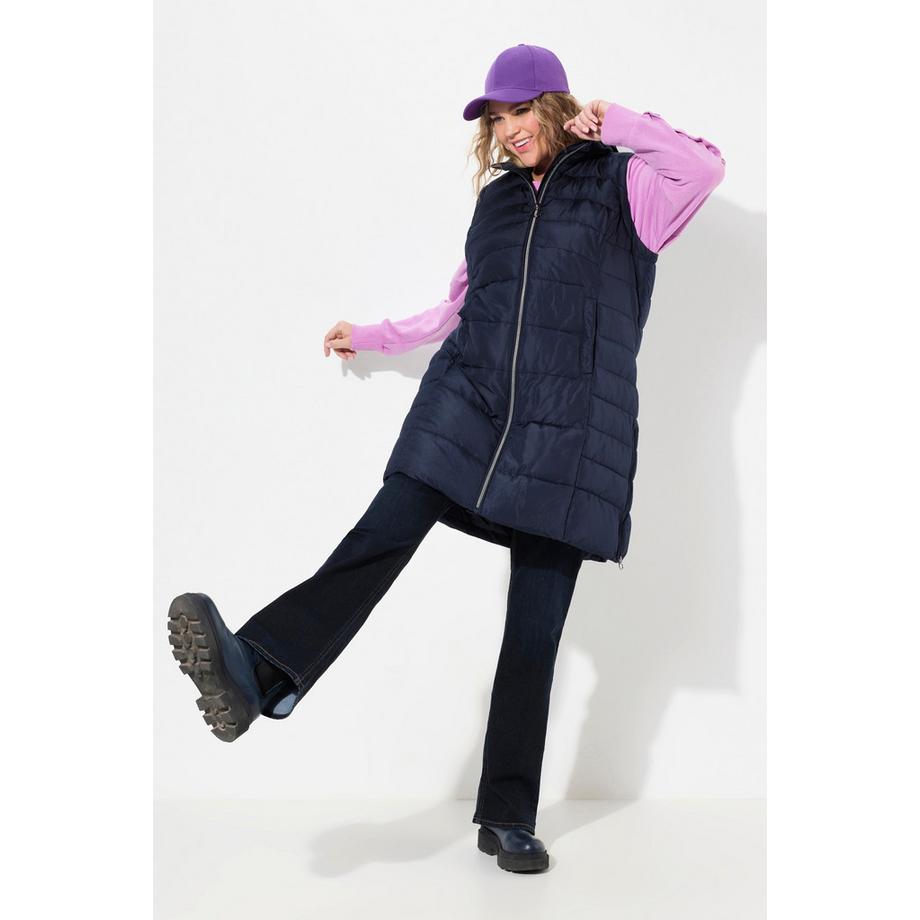 Ulla Popken Gilet trapuntato con cappuccio linea A  