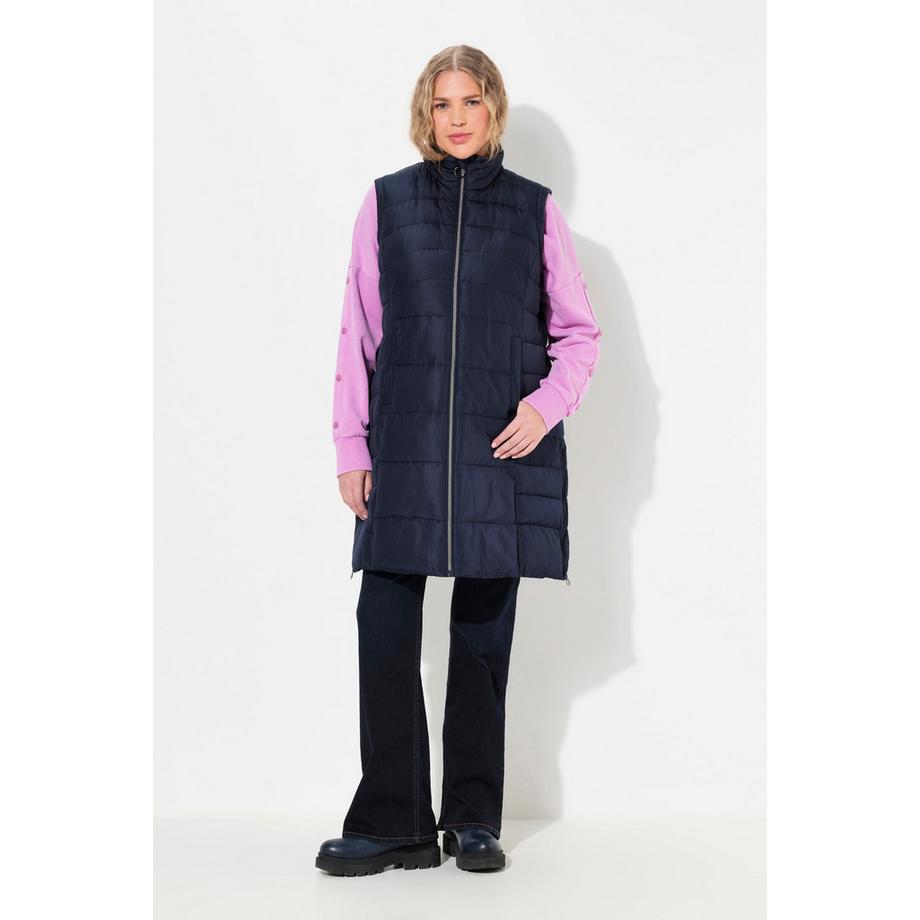 Ulla Popken Gilet trapuntato con cappuccio linea A  