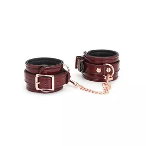 Wine Red Leder Handfesseln