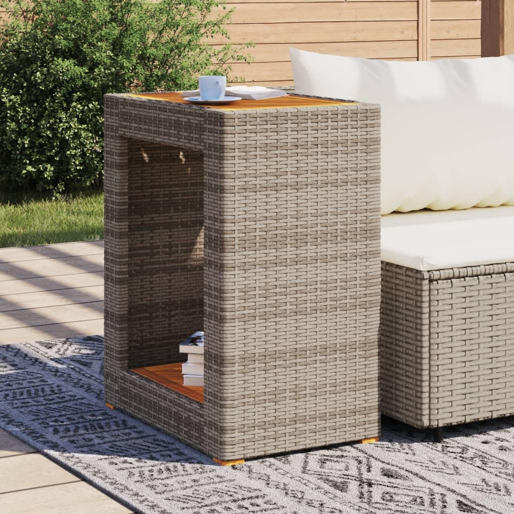 VidaXL tavolino da giardino Polirattan  