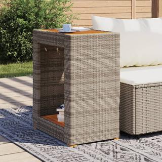 VidaXL Table d'appoint de jardin rotin synthétique  