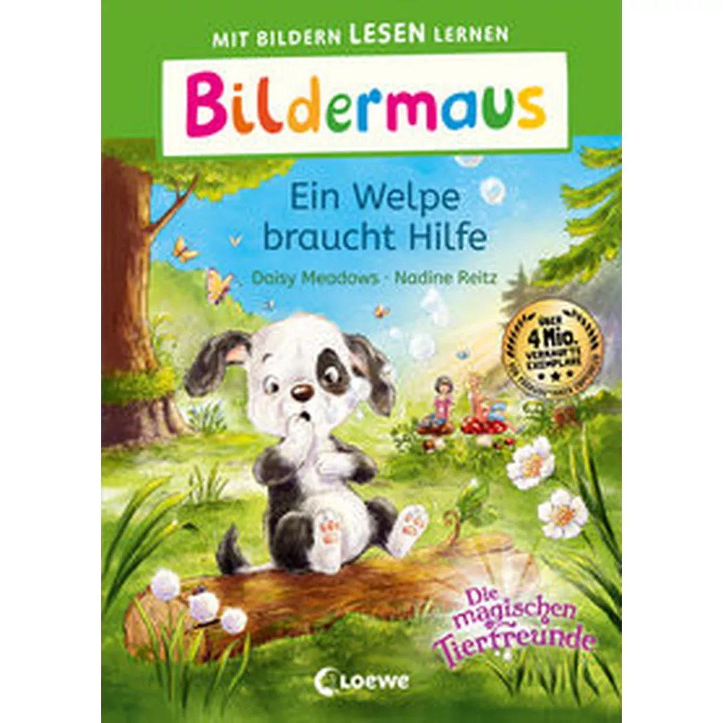 Loewe - Bildermaus Ein Welpe braucht Hilfe, Meadows, Daisy;  Erstlesebücher (Hrsg.); Reitz, Nadine (Illustrationen); Margineanu, Sandra (Übersetzung)