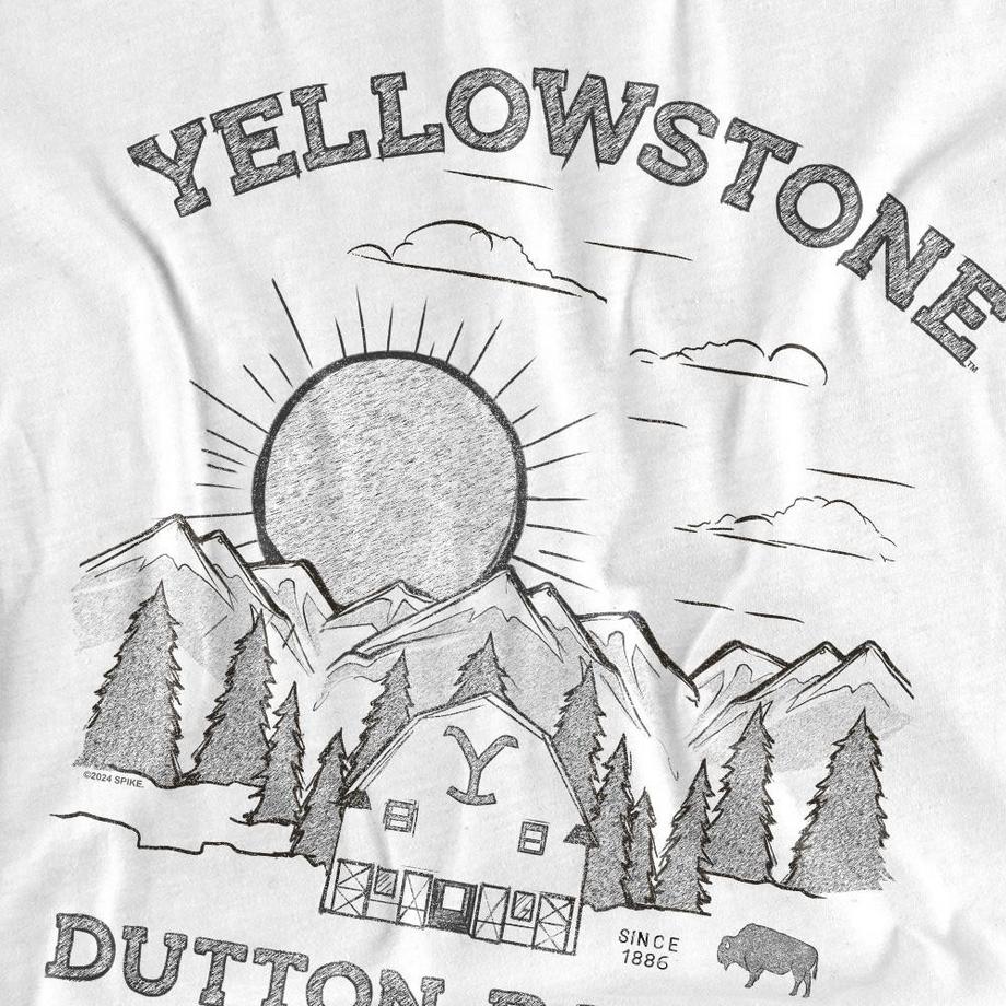 Yellowstone  Dutton Ranch Maglietta Alba 