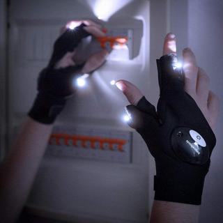 InnovaGoods  Gants LED sans doigts - Noir 