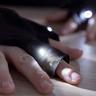 InnovaGoods  Fingerlose LED-Handschuhe - Schwarz 