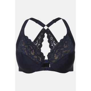 Ulla Popken Reggiseno con ferretto pizzo doppia chiusura coppa C-D  