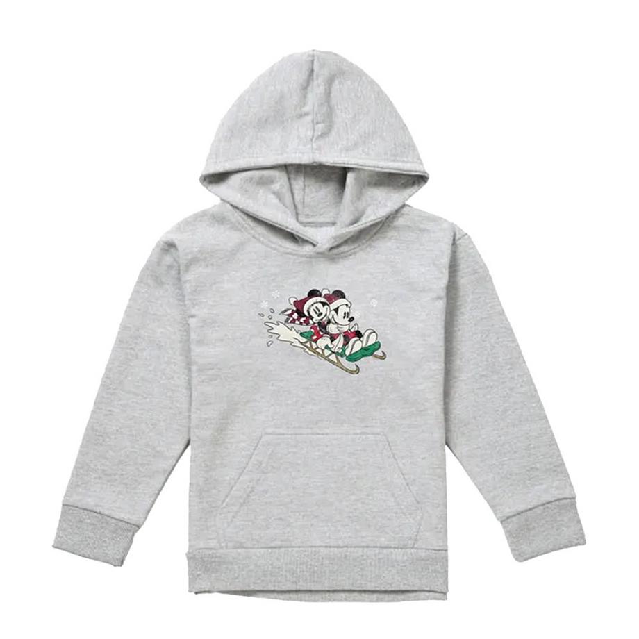 Sweat À Capuche Motif Mickey Mouse Et Minnie Mouse Sledding For Christmas