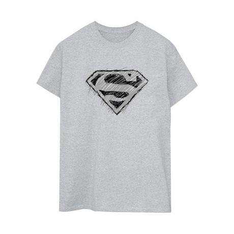 DC COMICS  Superman Logo Sketch TShirt 