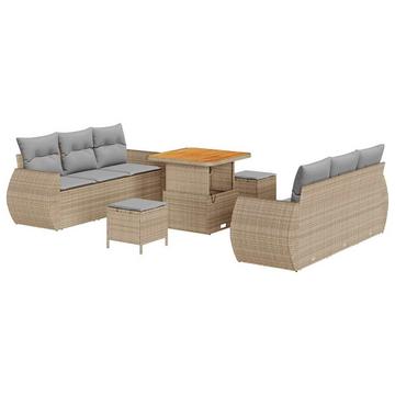 Mobilier de jardin poly rattan