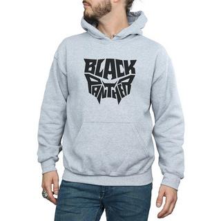 MARVEL Black Panther Logo Felpa con Cappuccio  