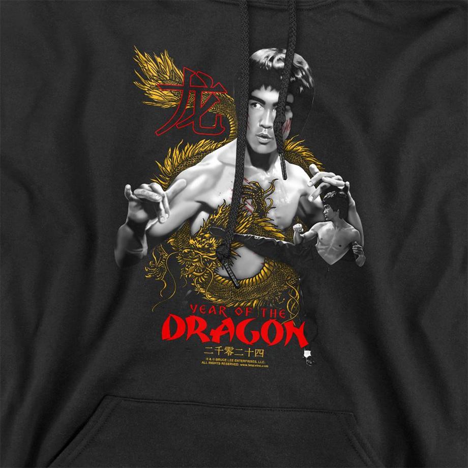 Bruce Lee Sweat À Capuche Year Of The Dragon  