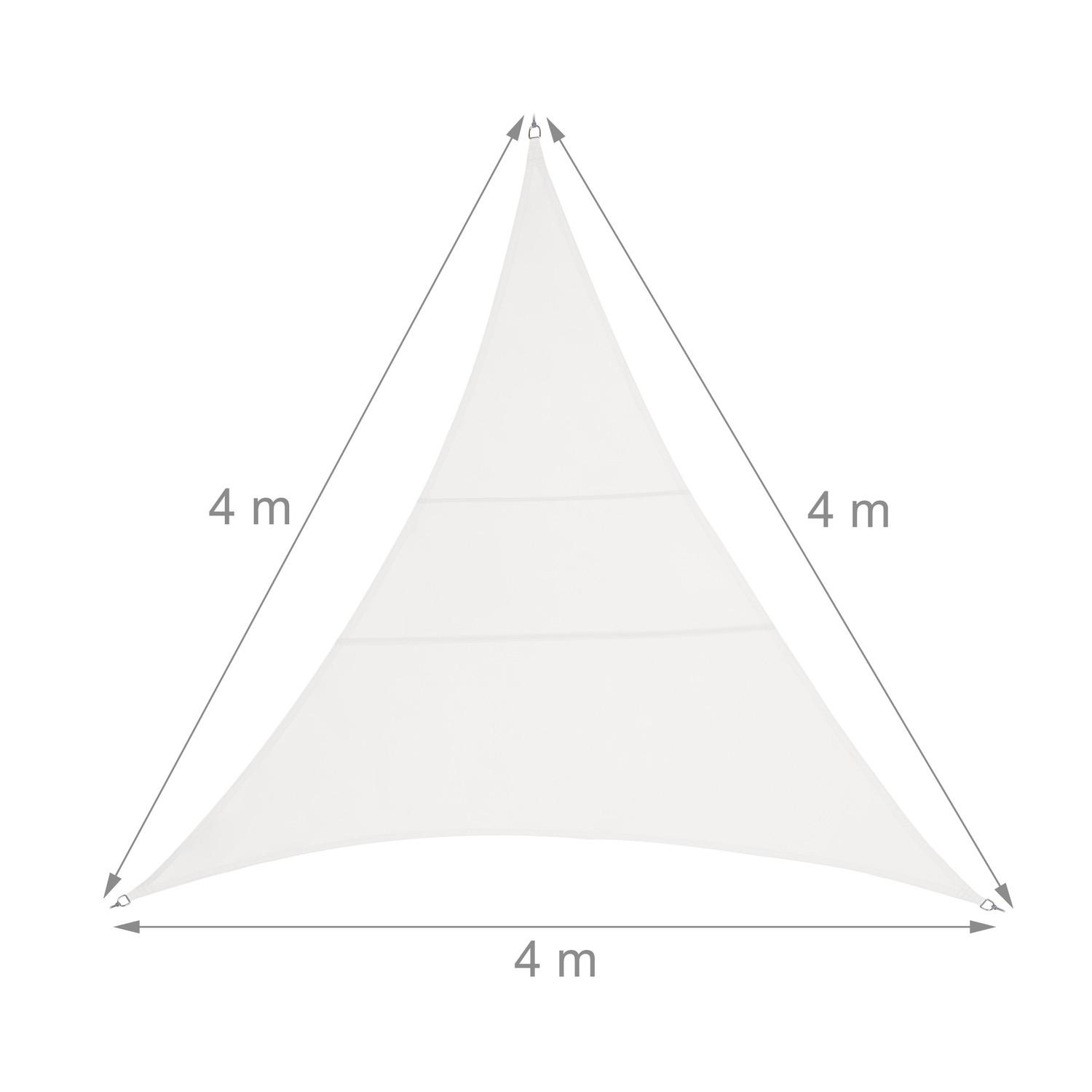 B2X Voile d'ombrage polyester triangulaire couleur crème  