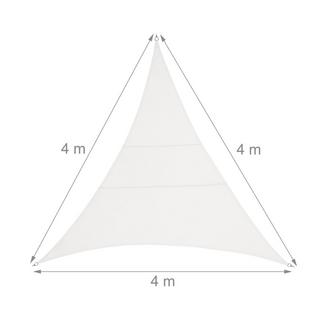 B2X Voile d'ombrage polyester triangulaire couleur crème  