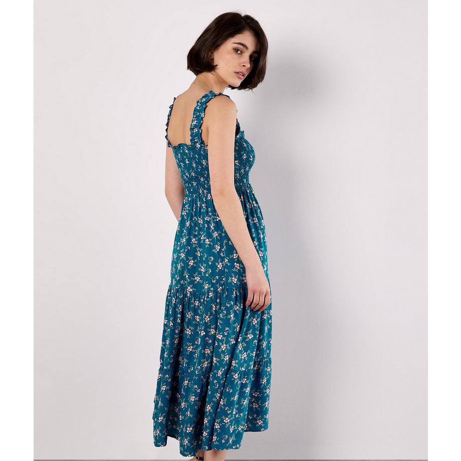 APRICOT Gestuftes Orchideen Print Kleid  