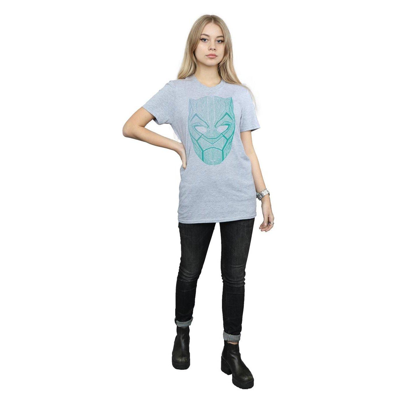 MARVEL  Black Panther Tribal Mask TShirt 