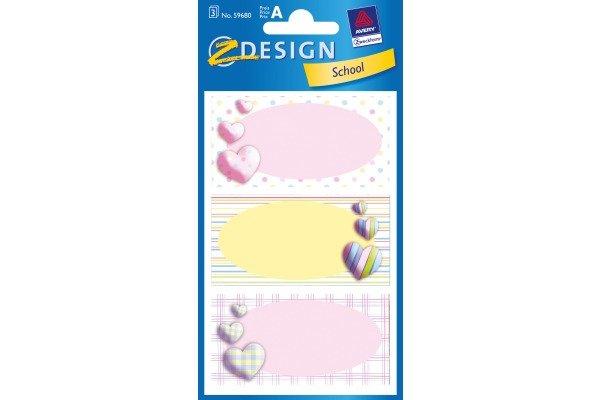 Z-DESIGN Z-DESIGN Sticker School 59680 Namen-Etiketten 3 Stück  
