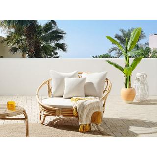 Beliani Sonneninsel aus Rattan Boho ROSSANO  