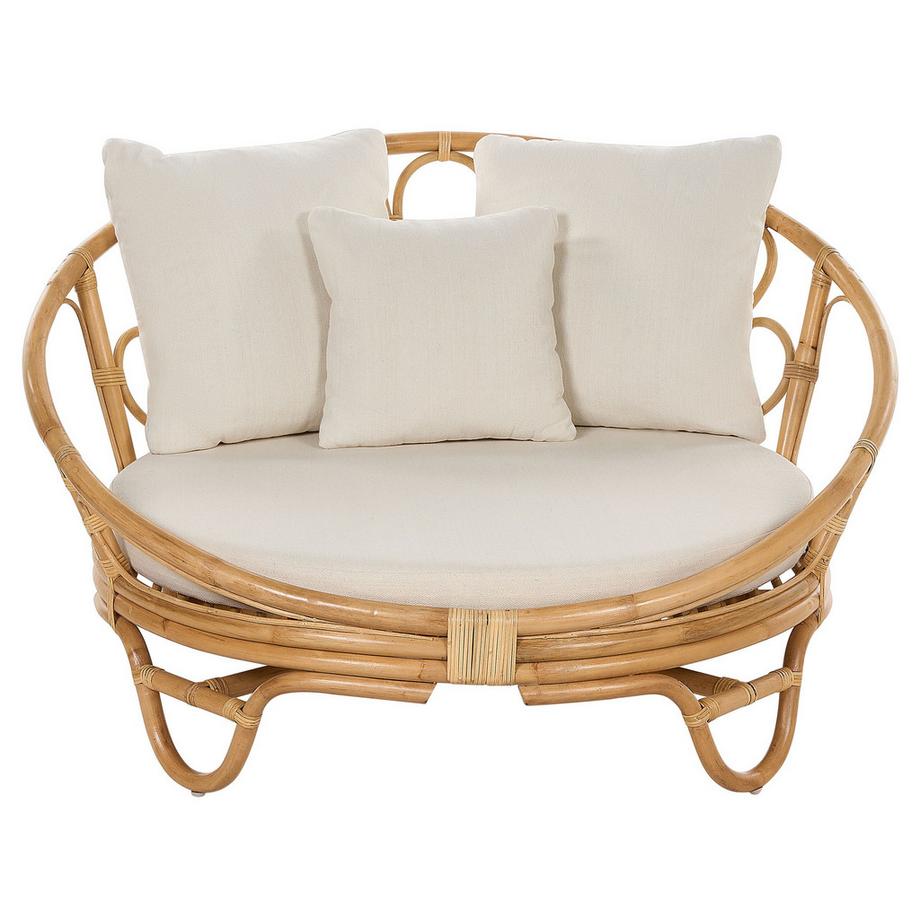 Beliani Sonneninsel aus Rattan Boho ROSSANO  