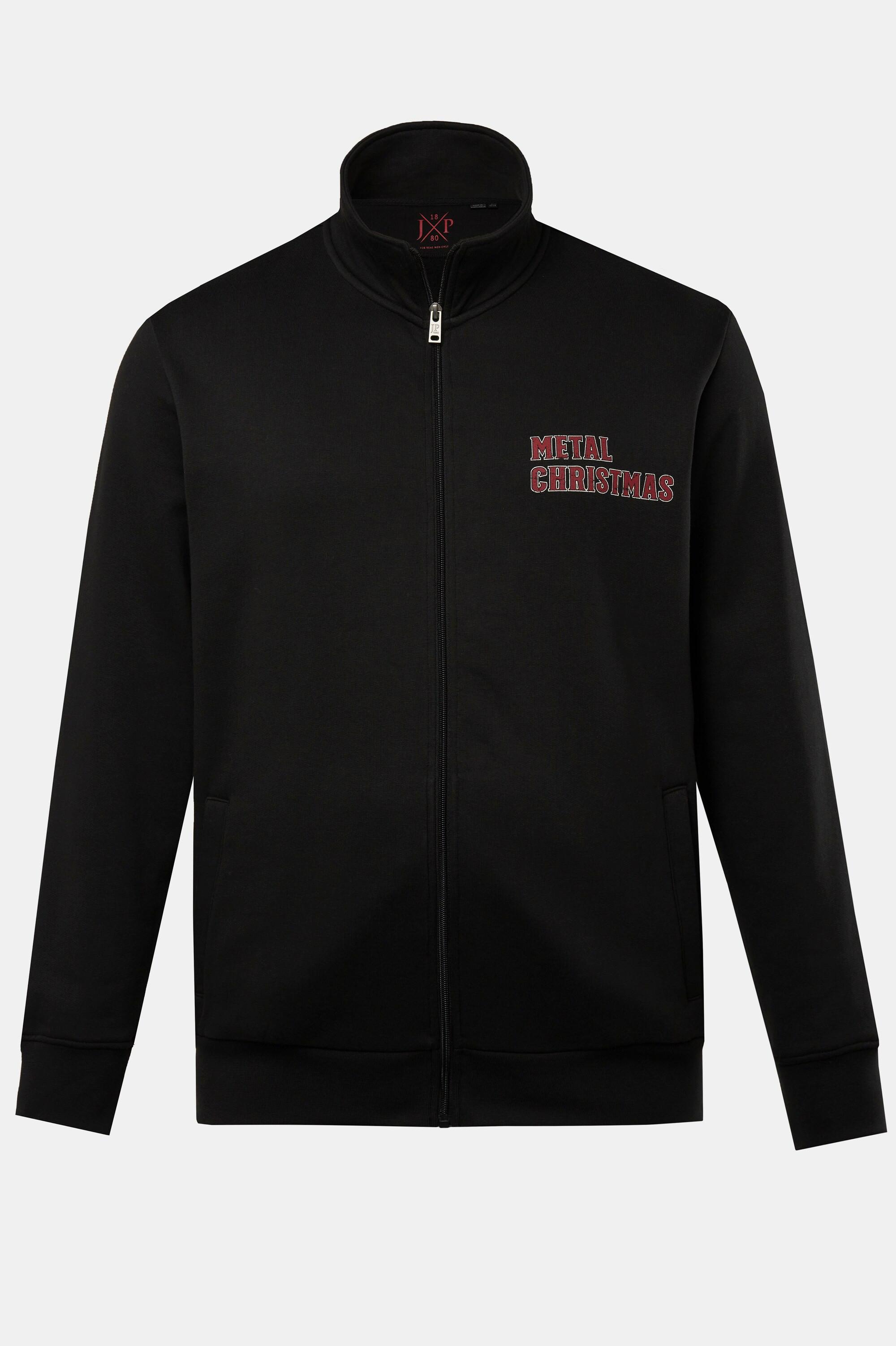 JP1880 Weihnachten Stehkragen Sweatjacke mit Rückenprint  