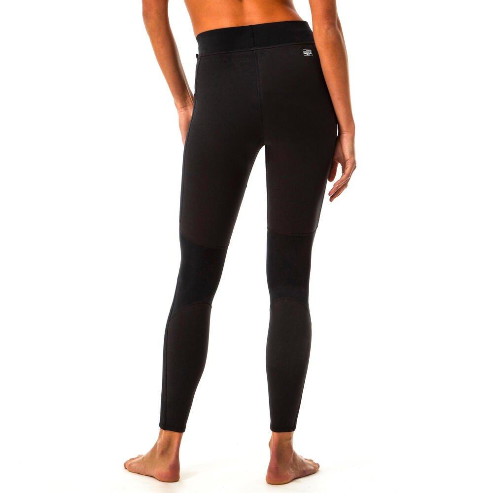 OLAIAN  Leggings UV-Schutz Surfen 900 Neopreneinsätze Damen schwarz 