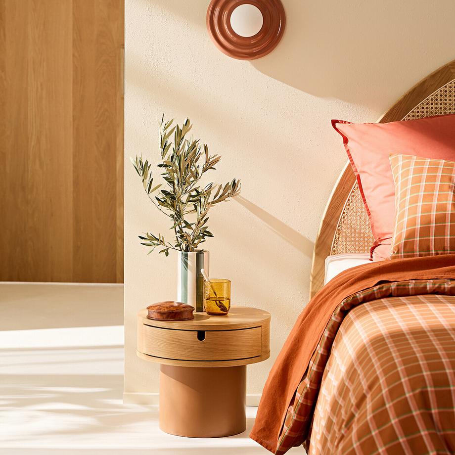 La Redoute Intérieurs Nachttisch Tamita mit lackiertem Fuss und 1 Schublade  