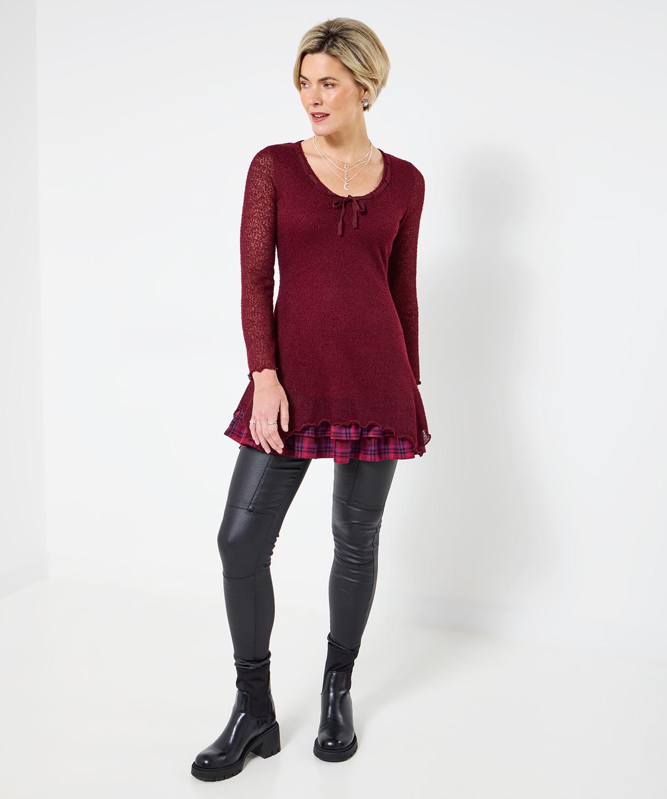 Joe Browns Tunica Orlo Asimmetrico Maniche Svasate Collo Annodato  