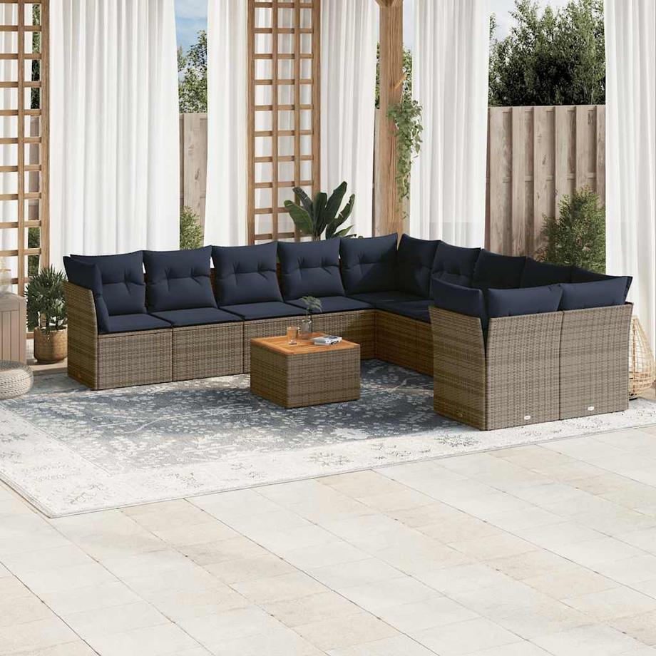 VidaXL Garten sofagarnitur poly-rattan  