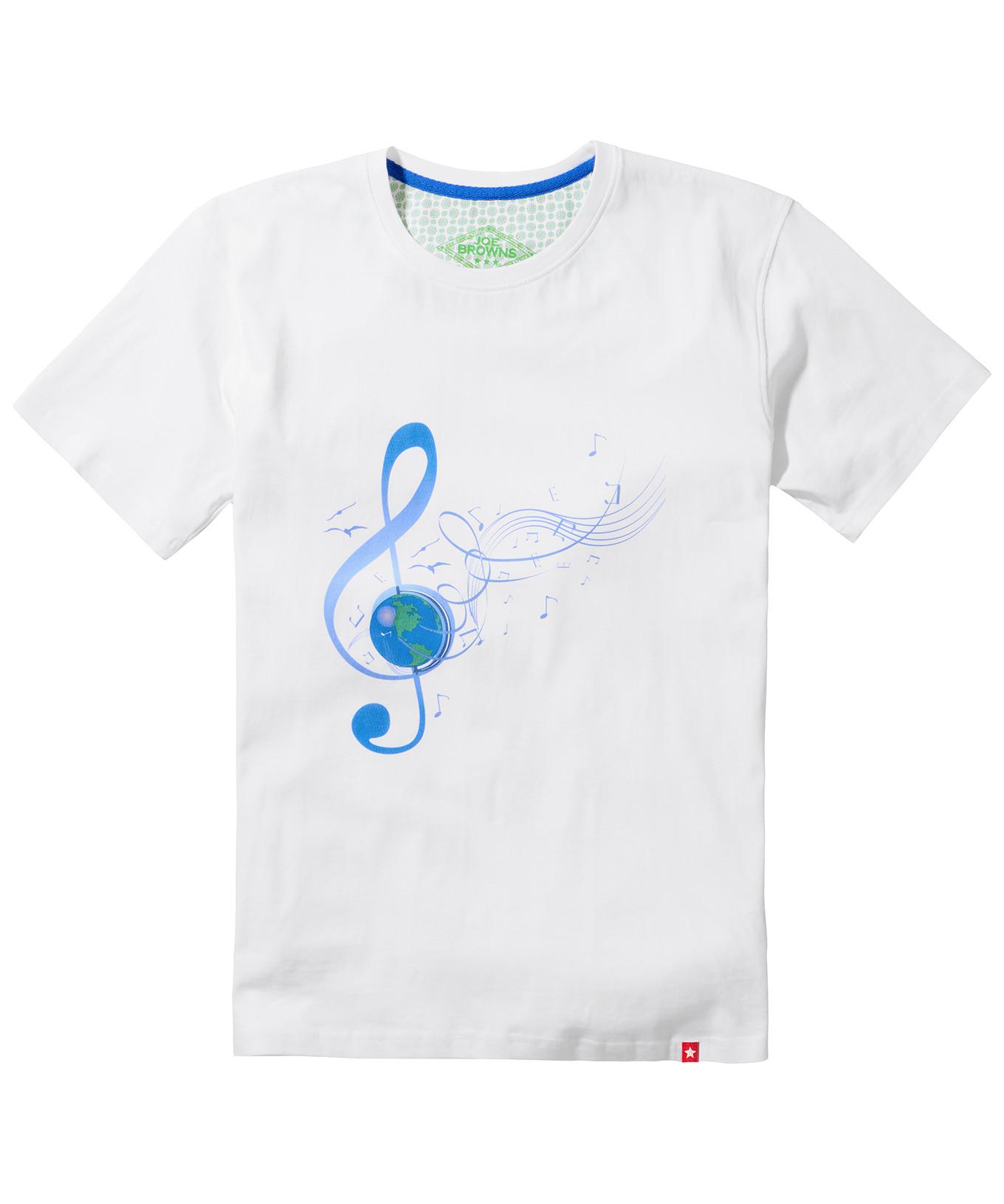 Joe Browns  T-Shirt Graphique Globe et Clé de Sol 