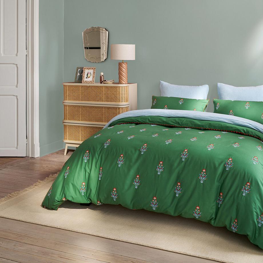 La Redoute Intérieurs Kumla Baumwoll-Musselin Kopfkissenbezug  