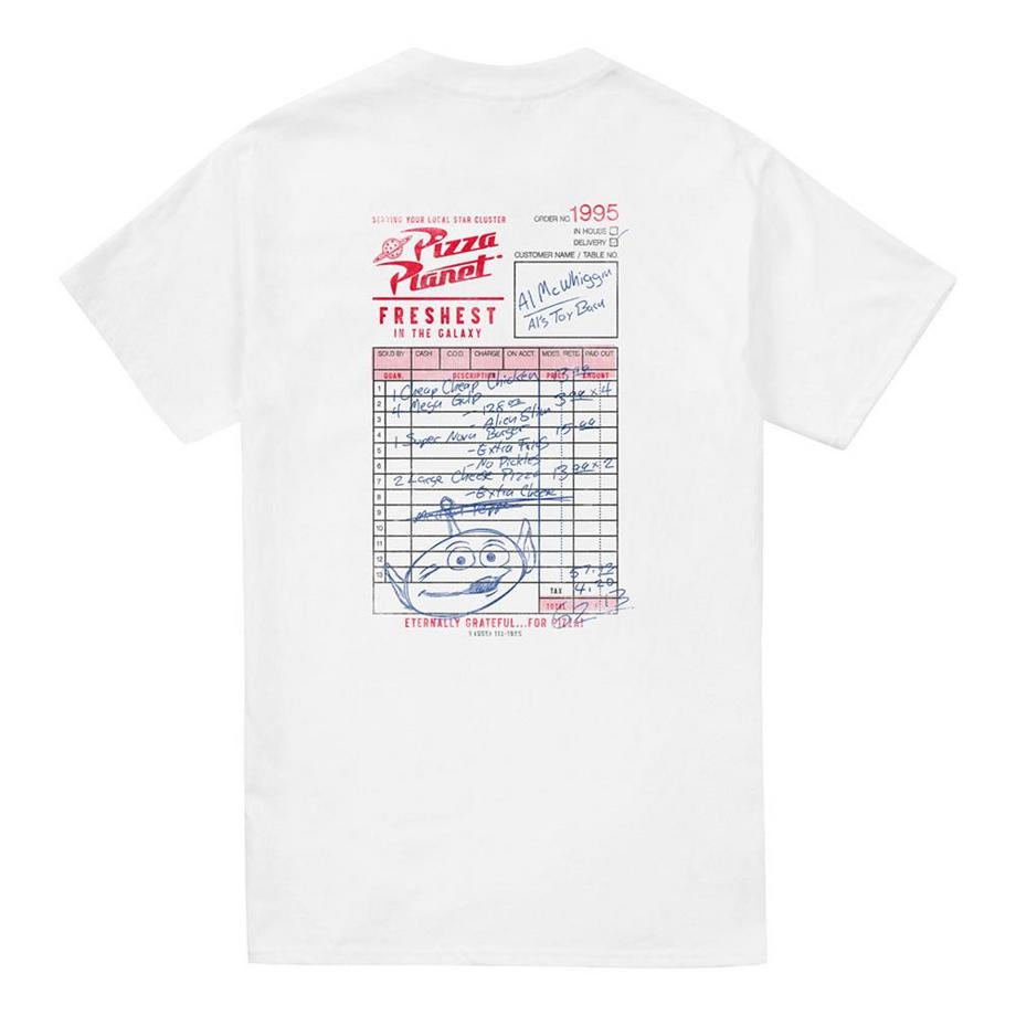 Toy Story T-Shirt Pizza Planet Menu  