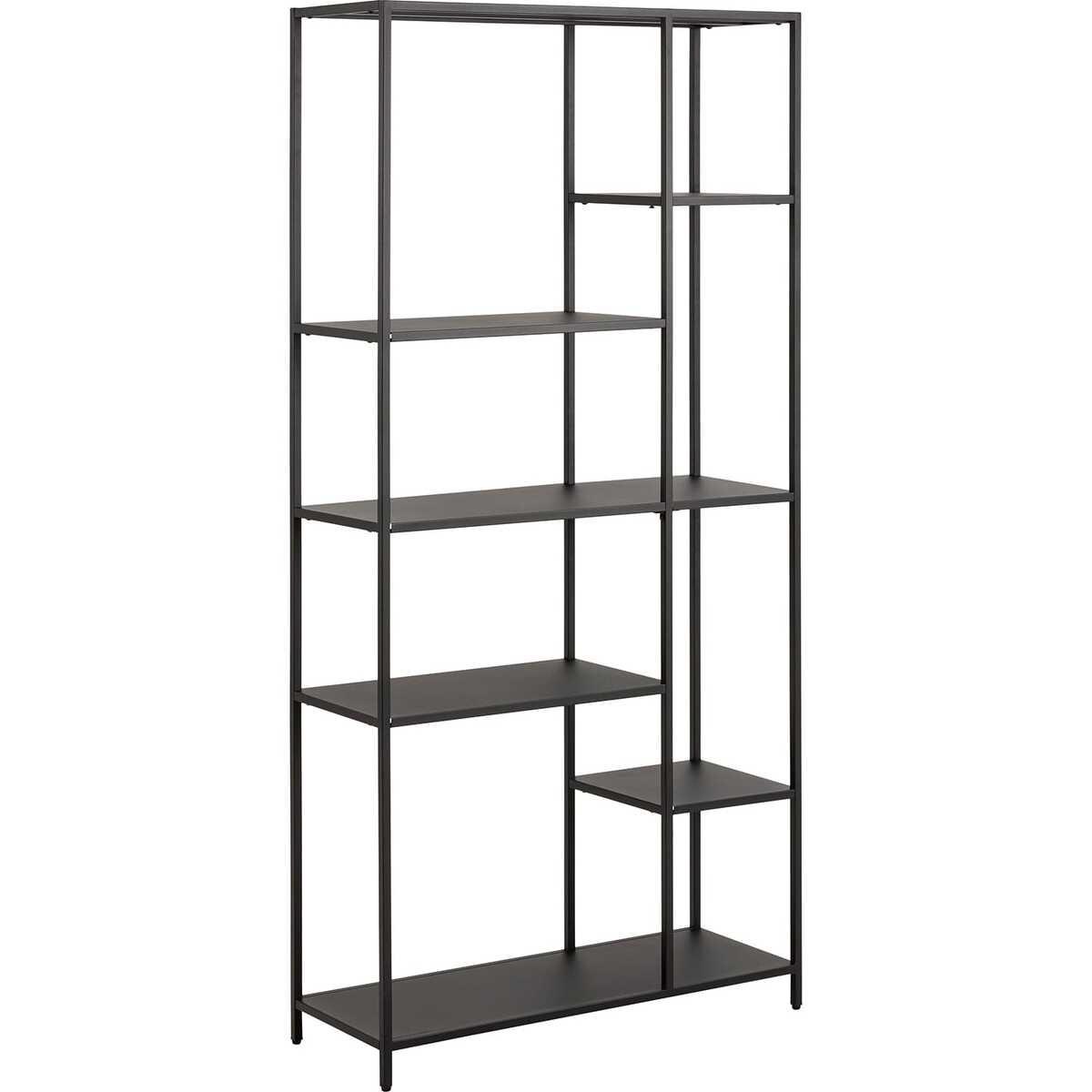 mutoni Bücherregal Metall rau matt 6 Boden 79.5x165  