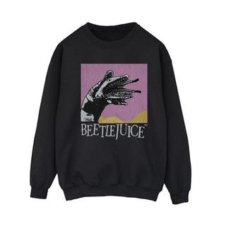 Beetlejuice Sandwurm Logo Print Sweatshirt  