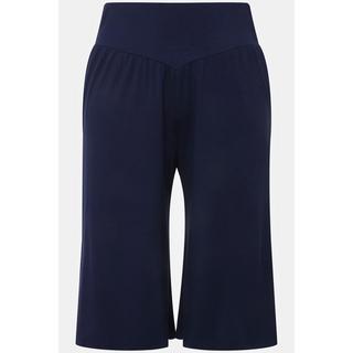 Ulla Popken Bermuda Gamba Larga Dritta Vita Elastica  