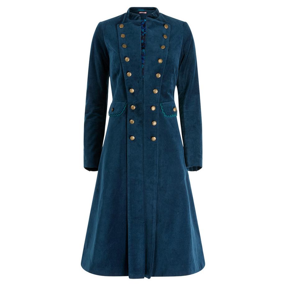 Joe Browns Langer Moleskin Military Stil Mantel  