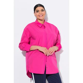 Ulla Popken Camicia Oversize Maniche Lunghe Bottoni Madreperla  