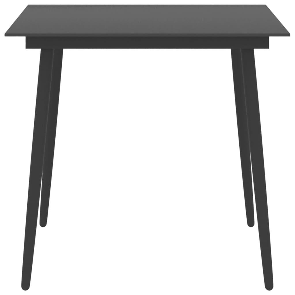 VidaXL Table de jardin acier  