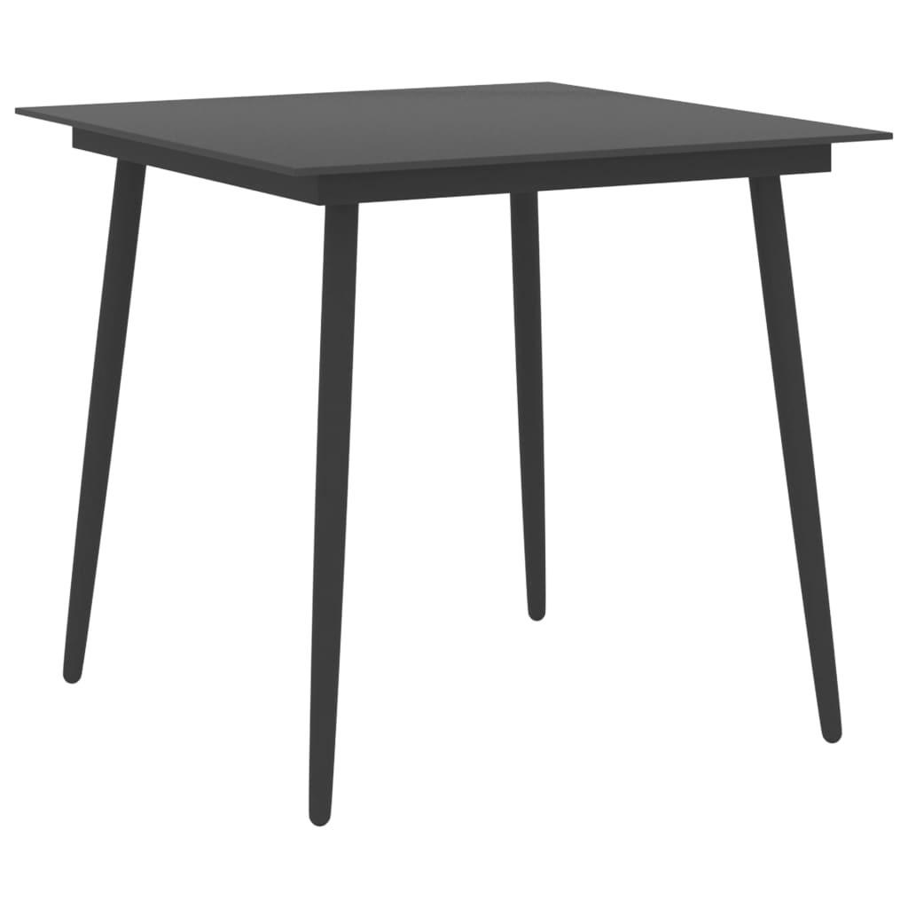 VidaXL Table de jardin acier  