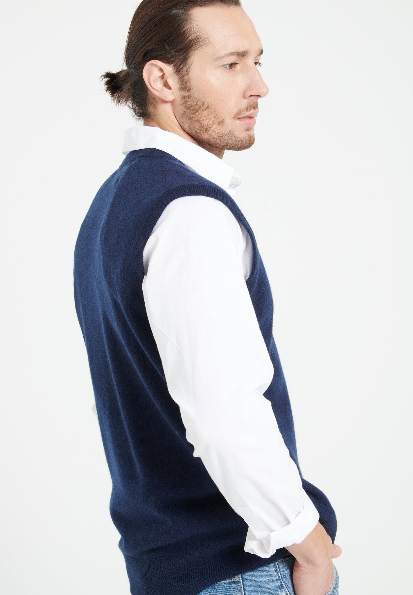 Studio Cashmere8  LUKE 9 Cardigan senza maniche - 100% cashmere 