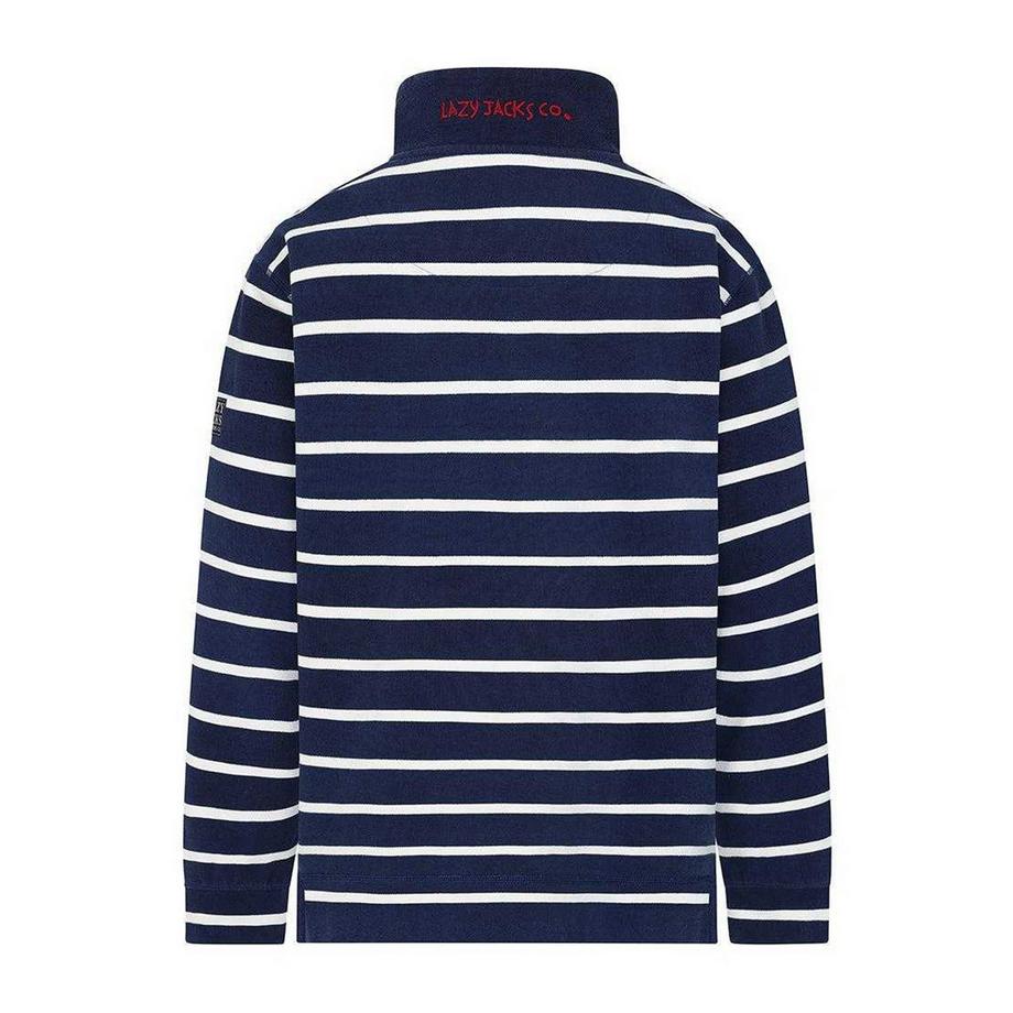 Lazy Jacks Sweatshirt Piqué Fermeture Éclair Courte  