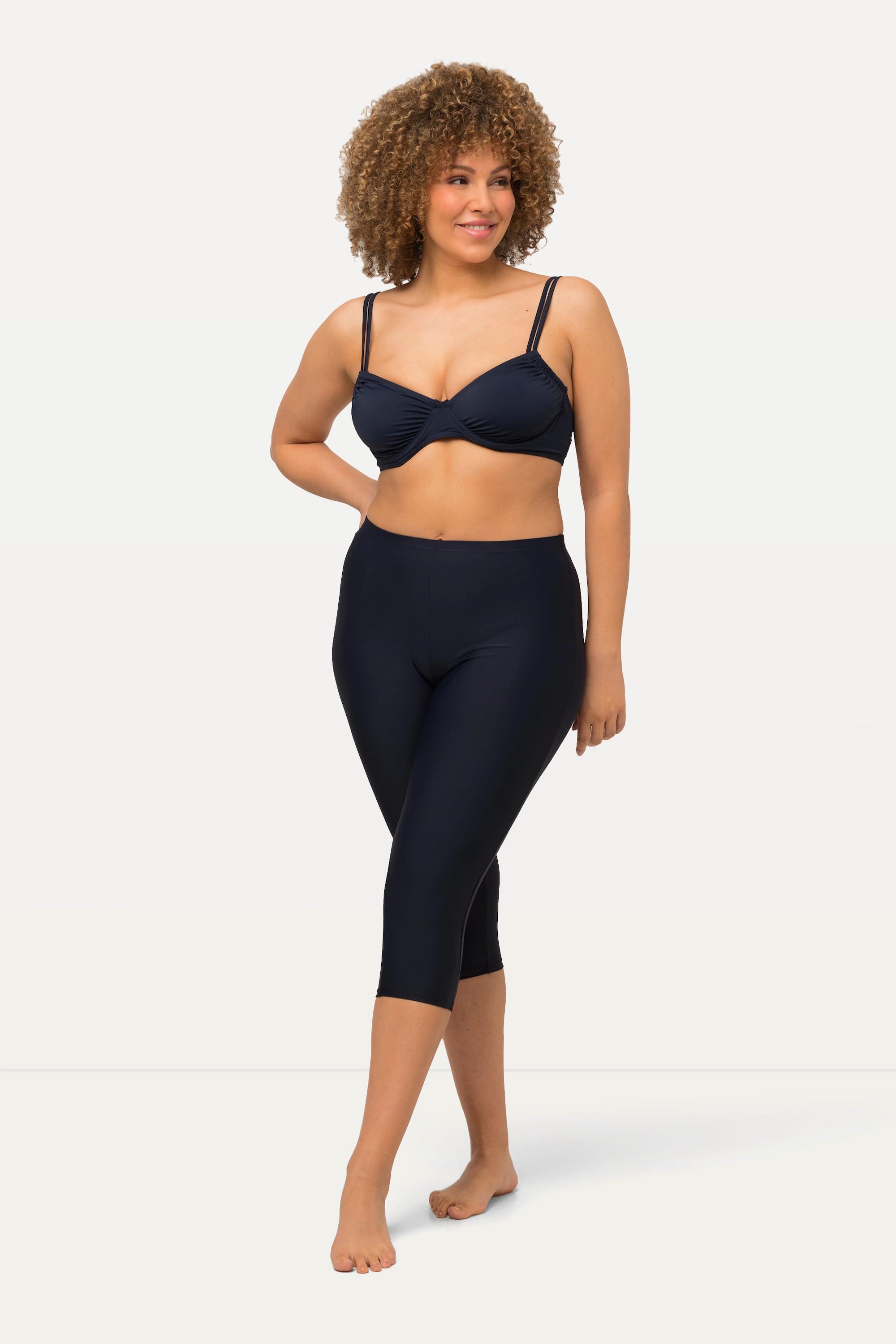 Ulla Popken Corsaire de natation longueur genou matière stretch confortable  