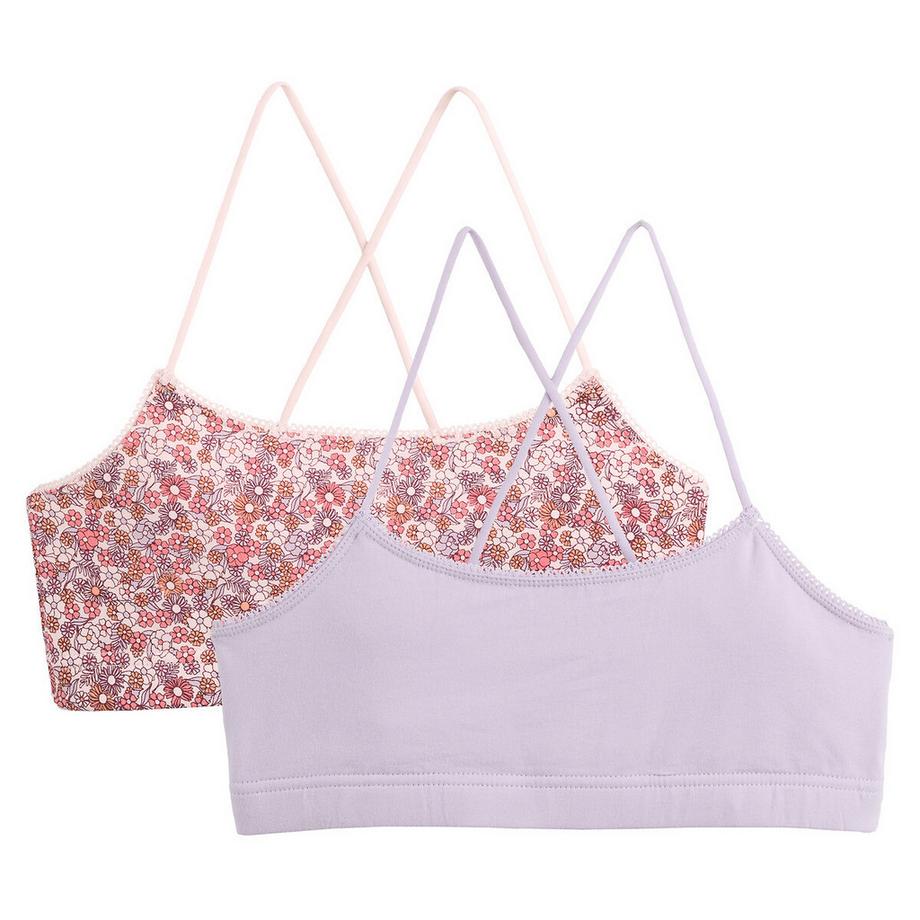 La Redoute Collections  Lot de 2 brassières à fines bretelles 