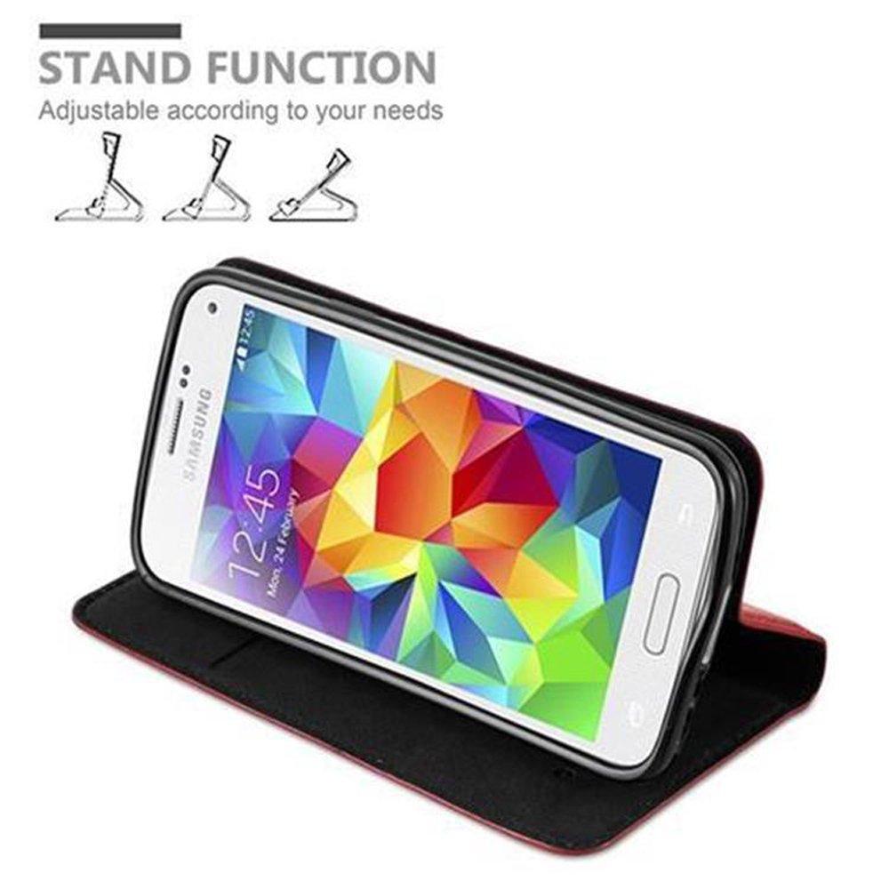 Cadorabo  Housse compatible avec Samsung Galaxy S5 MINI / S5 MINI DUOS - Coque de protection avec fermeture magnétique, fonction de support et compartiment pour carte 