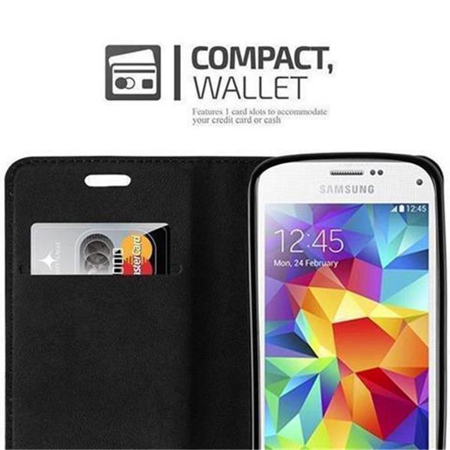 Cadorabo  Housse compatible avec Samsung Galaxy S5 MINI / S5 MINI DUOS - Coque de protection avec fermeture magnétique, fonction de support et compartiment pour carte 